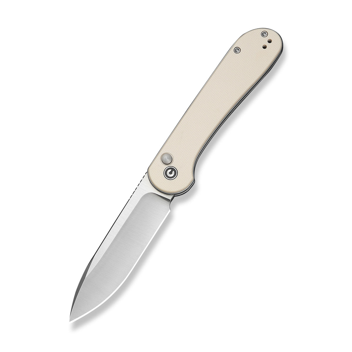 Civivi Button Lock Elementum,  Ivory G10 / Satin