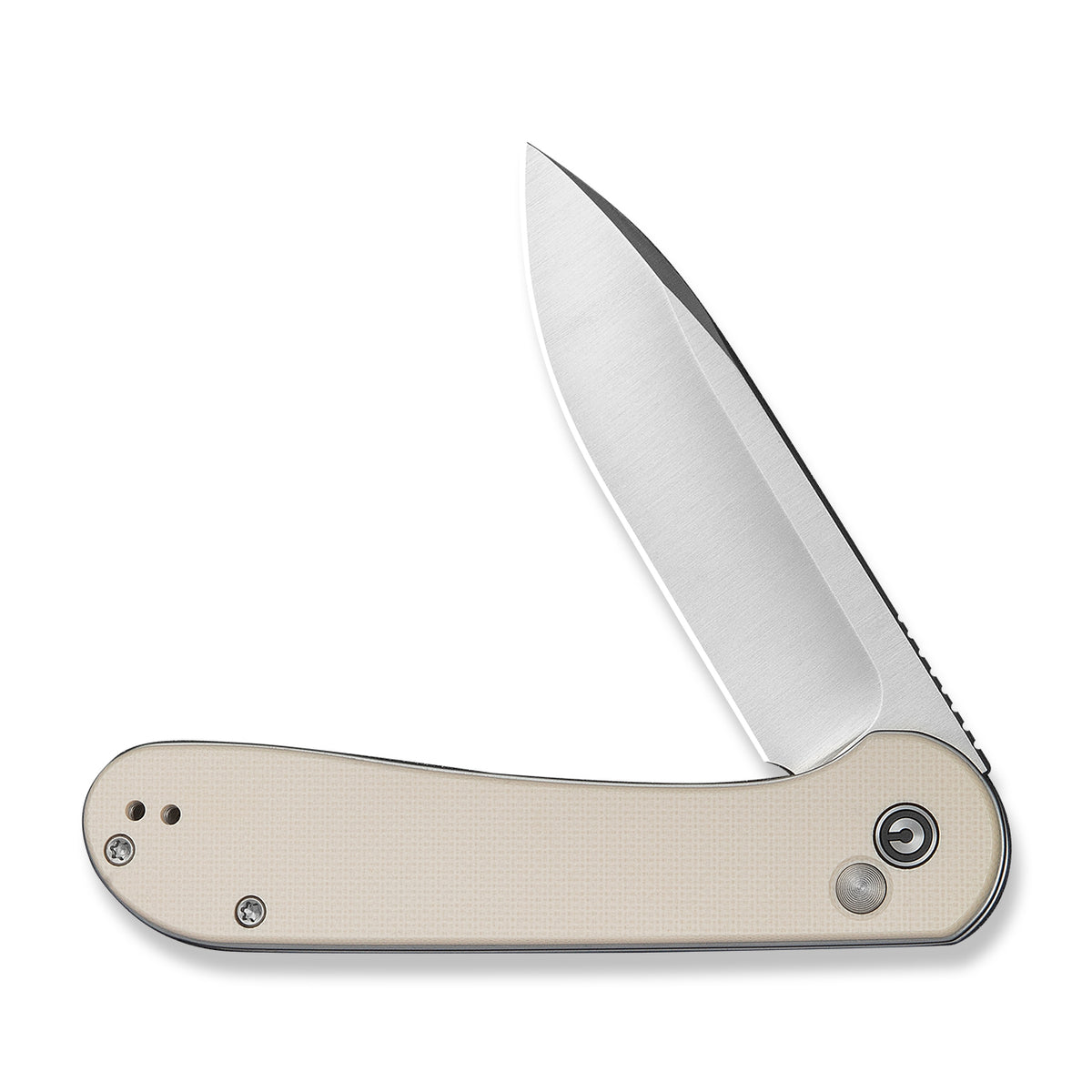 Civivi Button Lock Elementum,  Ivory G10 / Satin