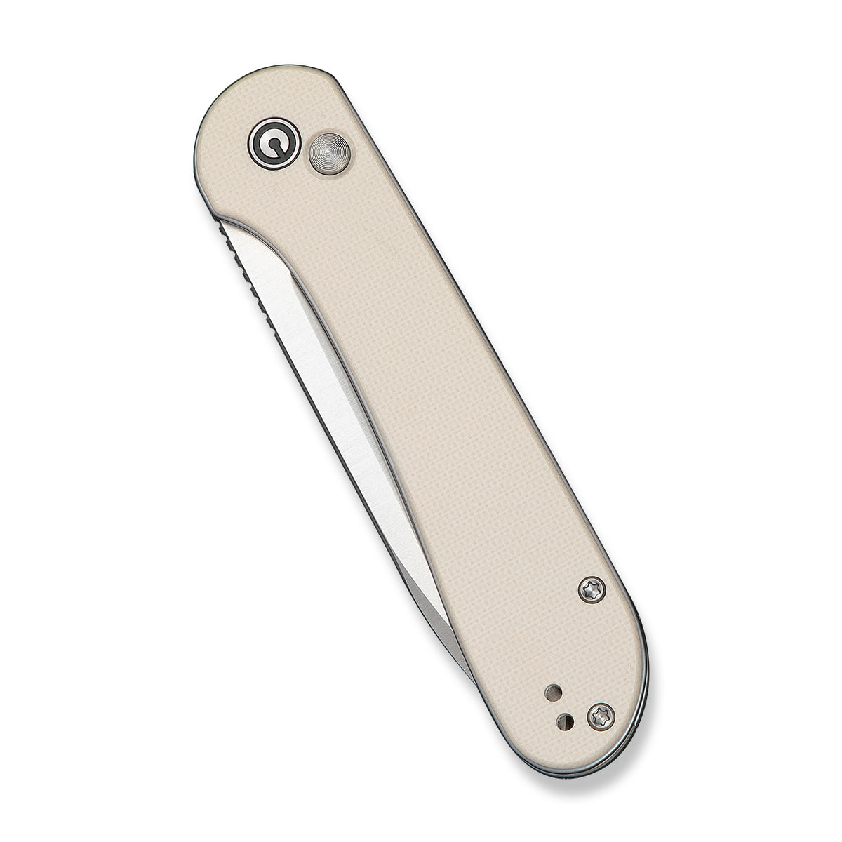 Civivi Button Lock Elementum,  Ivory G10 / Satin