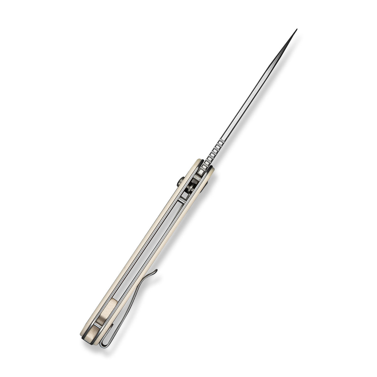 Civivi Button Lock Elementum,  Ivory G10 / Satin