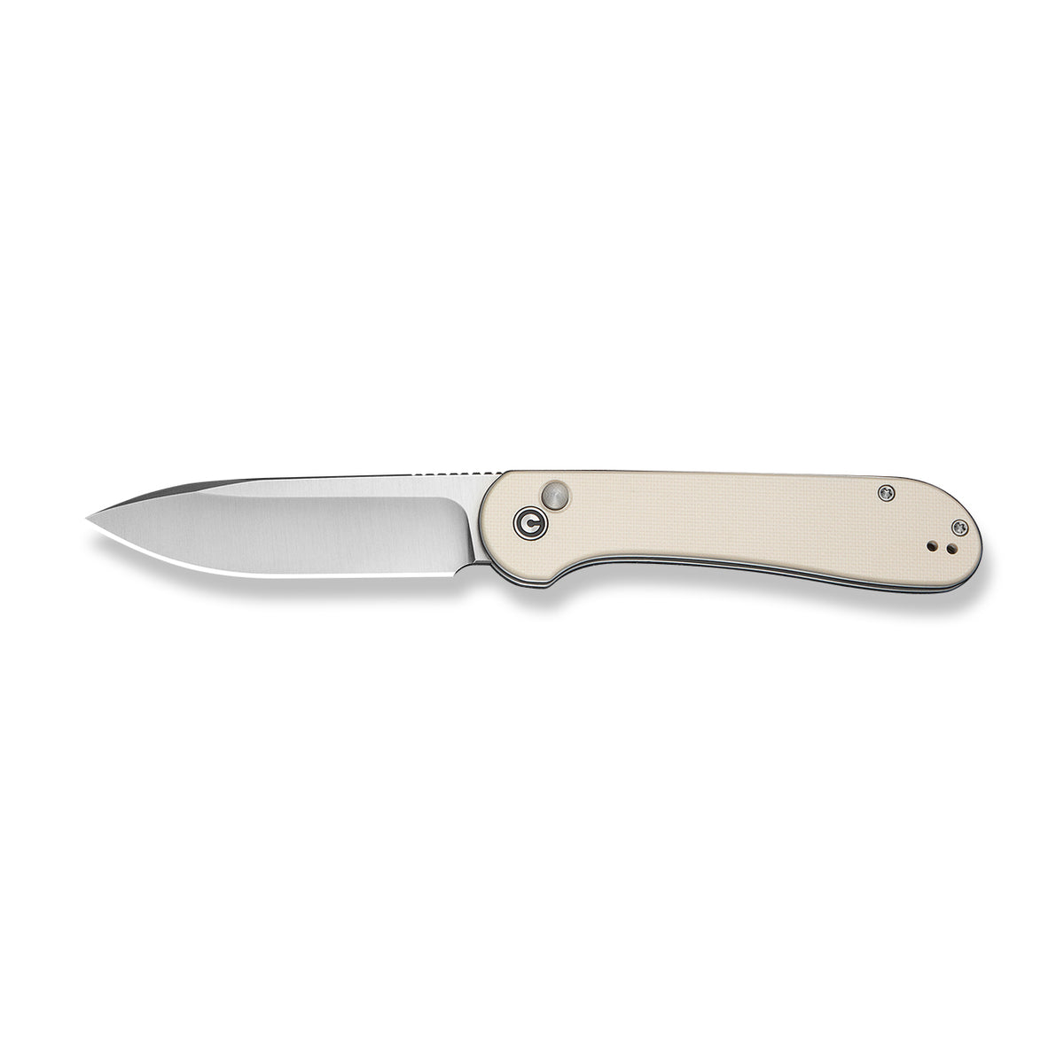 Civivi Button Lock Elementum,  Ivory G10 / Satin