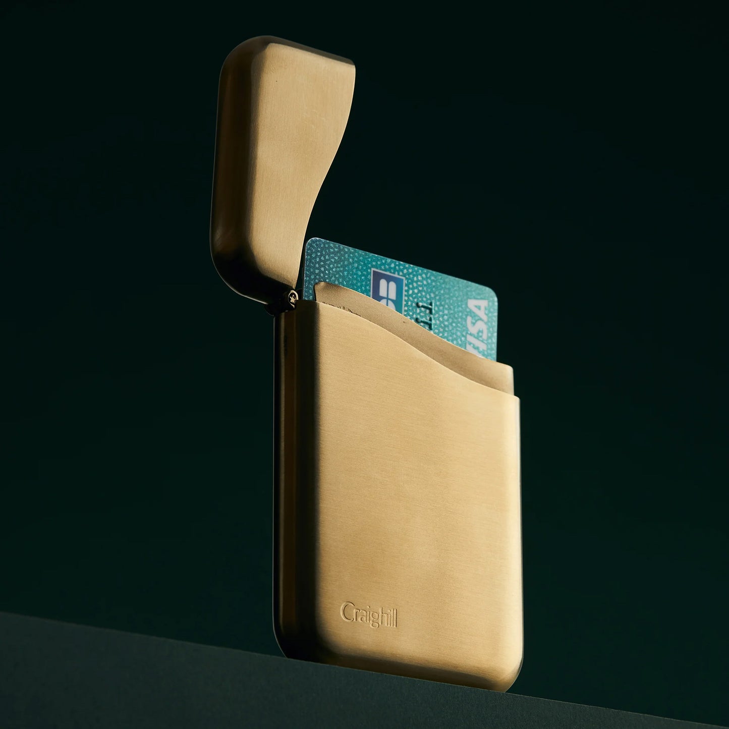 Craighill Summit Card Case, Vapor Brass