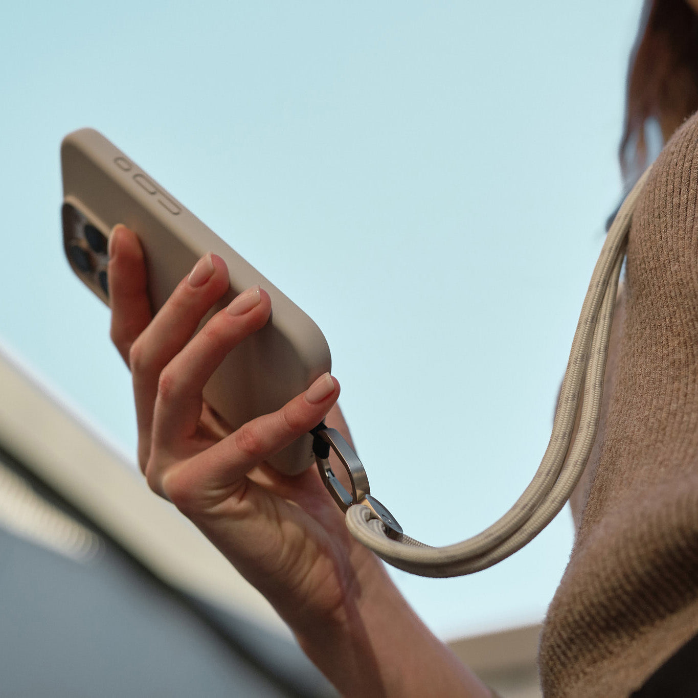 Orbitkey Crossbody Phone Strap, Stone