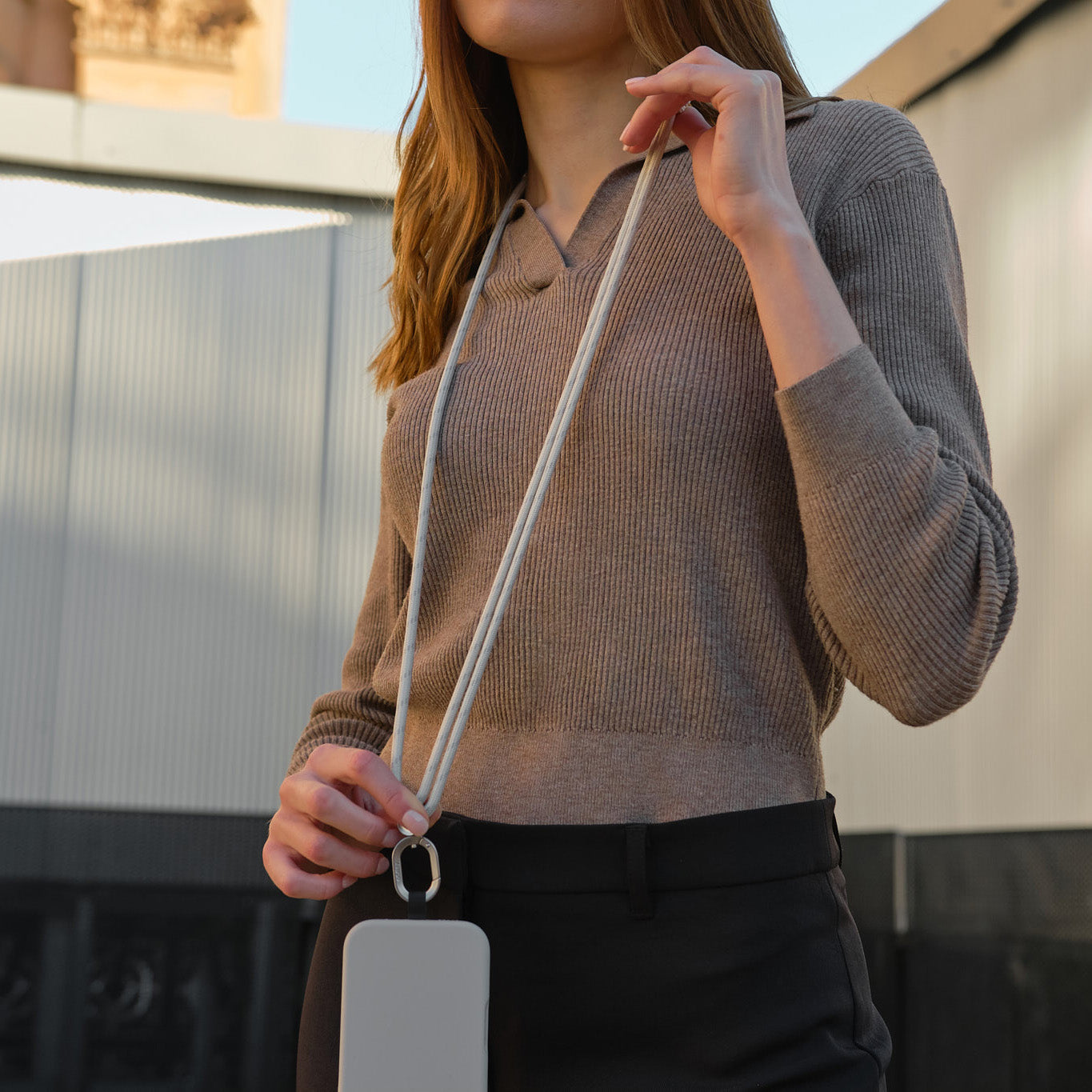 Orbitkey Crossbody Phone Strap, Stone