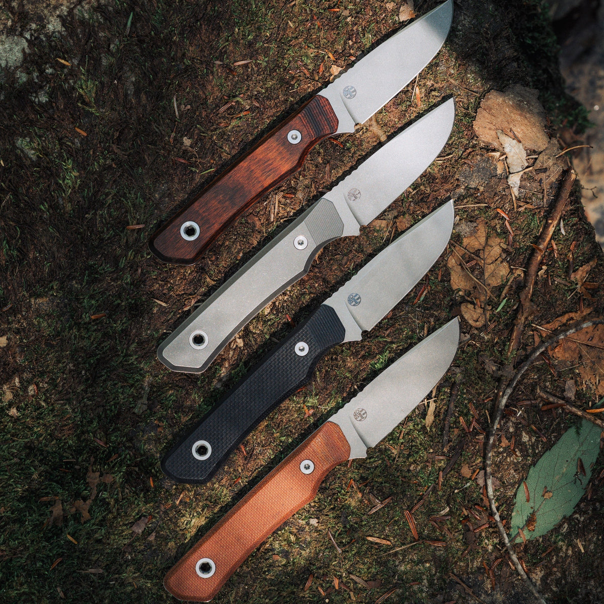 Big i Design USA Cloudland Fixed Blade, Dymalux Walnut
