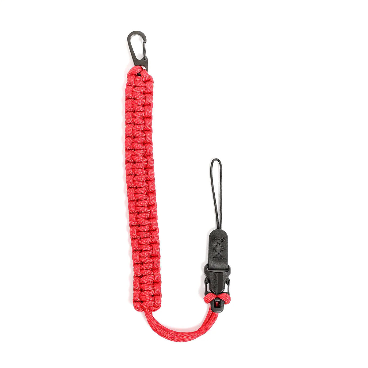 DSPTCH Camera Wrist Strap Split Ring, Red/Matte Black