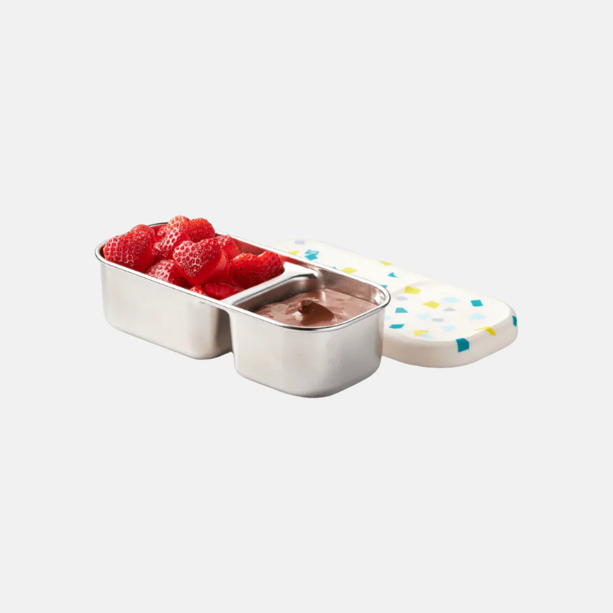 PlanetBox Day Tripper Snack Container, White Sand Terrazzo