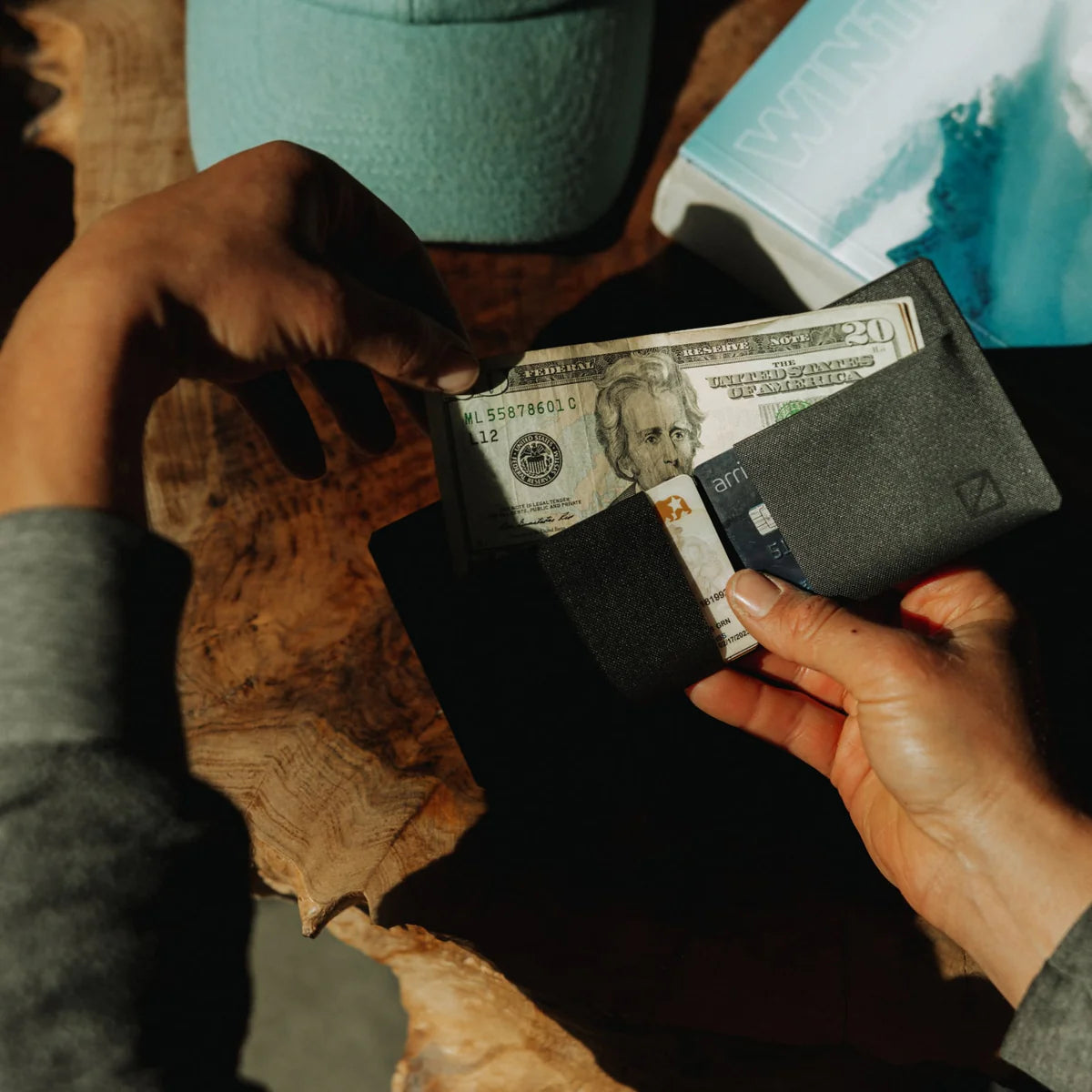 EVERGOODS ELEMENT Bifold Wallet, Solution Dyed Black