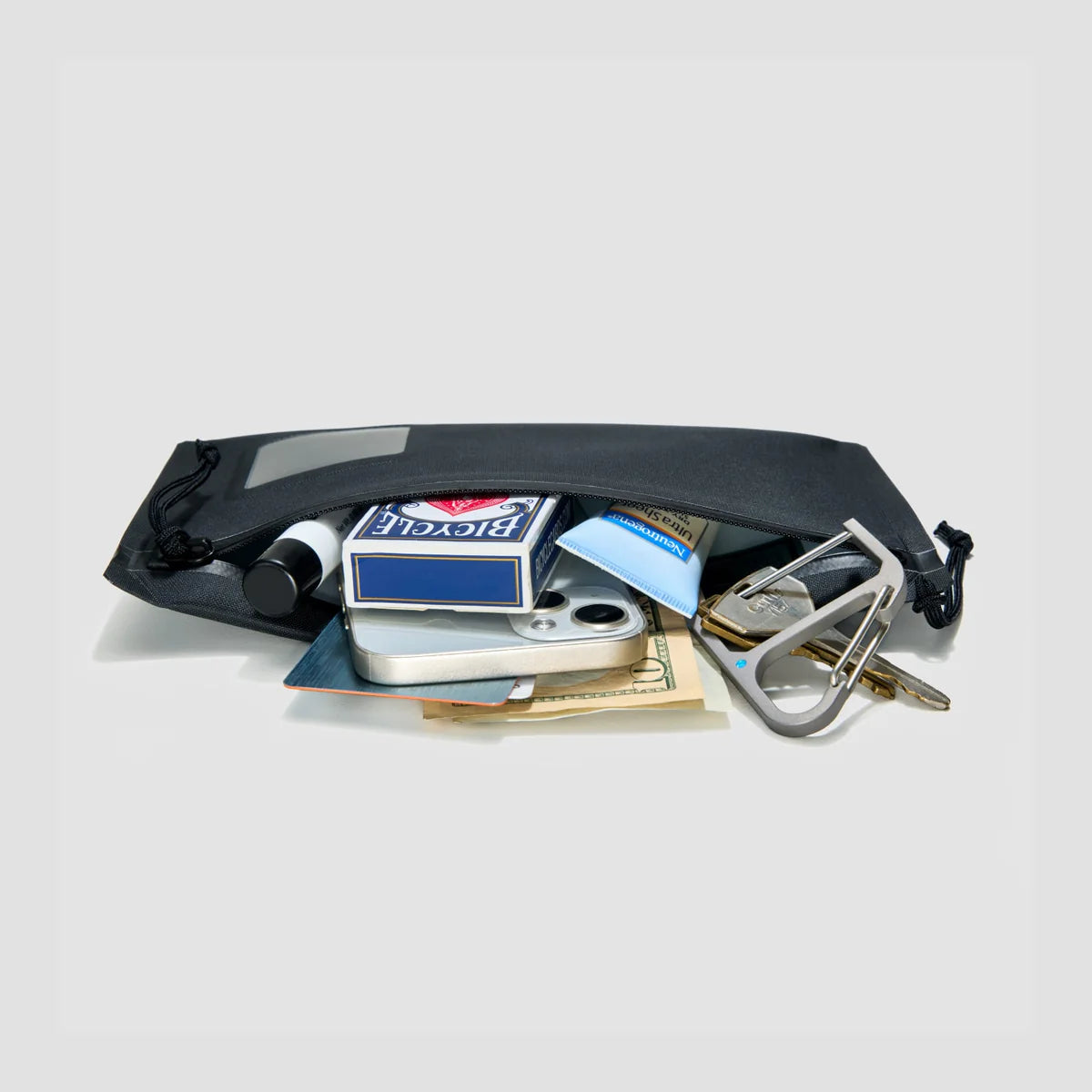 EVERGOODS ELEMENT Flat Pouch Small, Solution Dyed Black