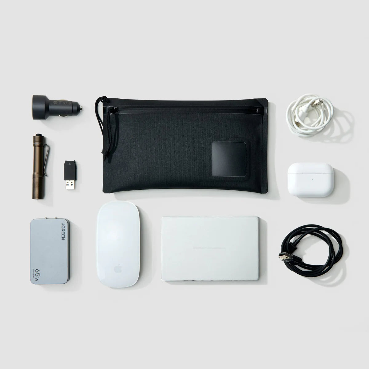 EVERGOODS ELEMENT Flat Pouch Small, Solution Dyed Black