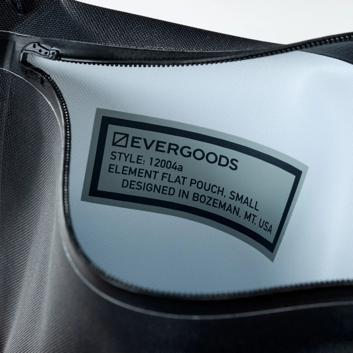 EVERGOODS ELEMENT Flat Pouch Small, Solution Dyed Black