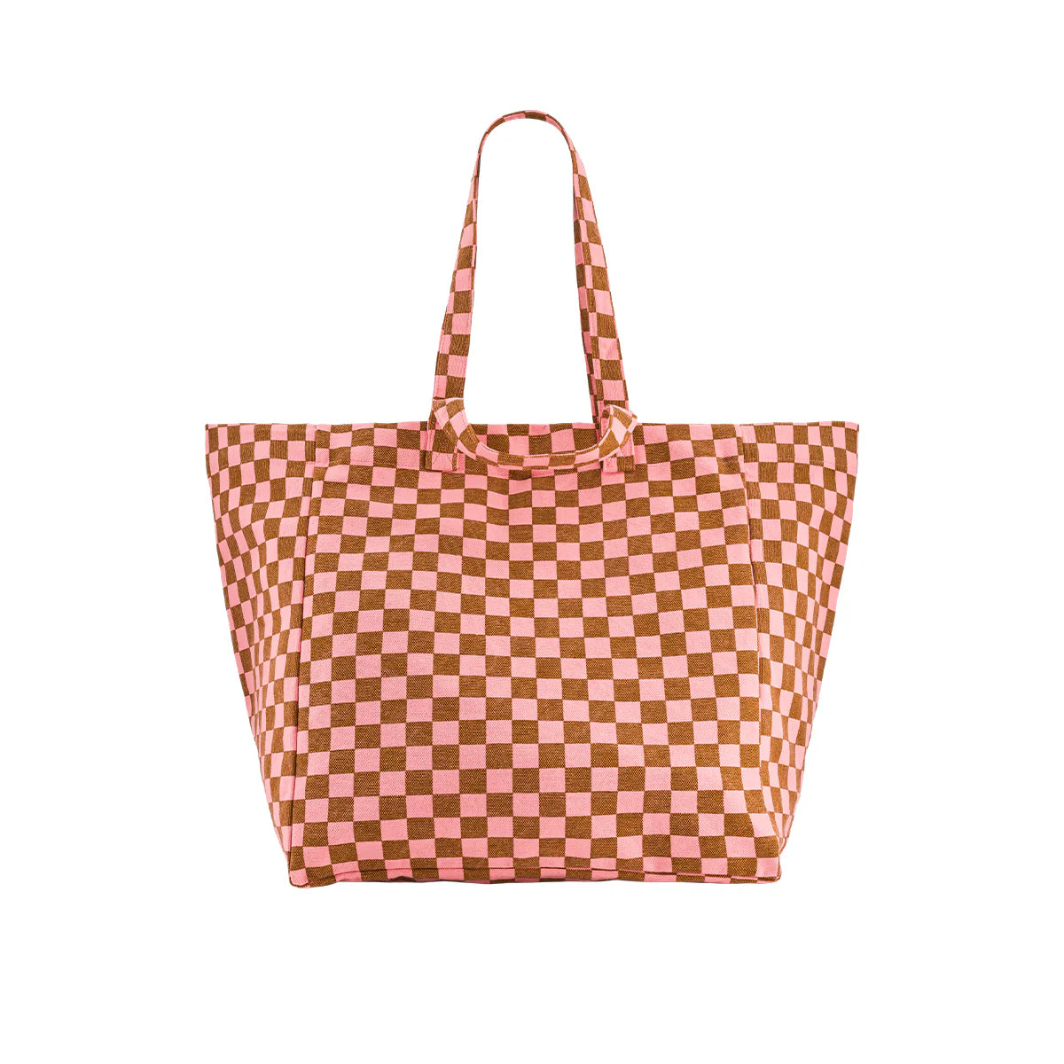 Rose in April Elisa Tote bag Checkerboard, Strawberry / Caramel