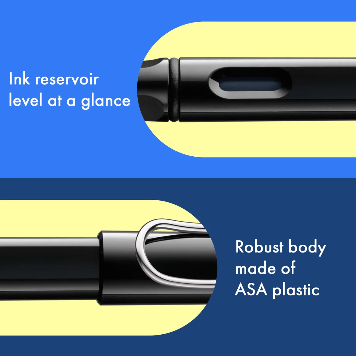 LAMY Safari Fountain Pen Shiny Black, Medium