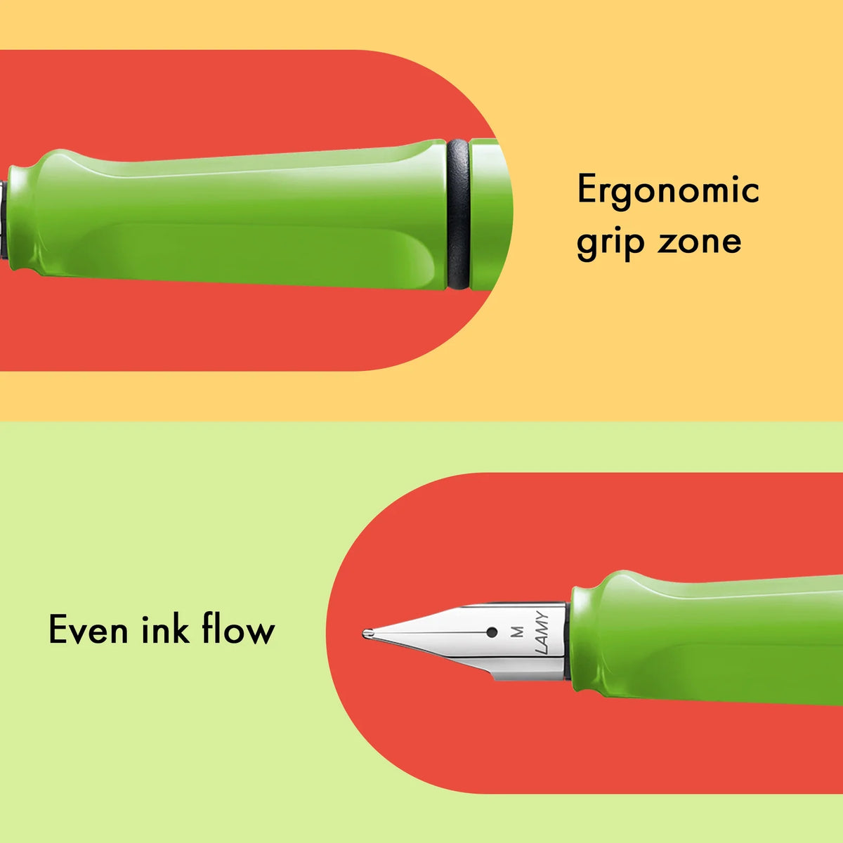 LAMY Safari Fountain Pen Green, Medium