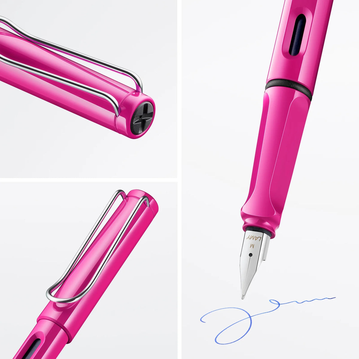 LAMY Safari Fountain Pen Shiny Pink, Medium