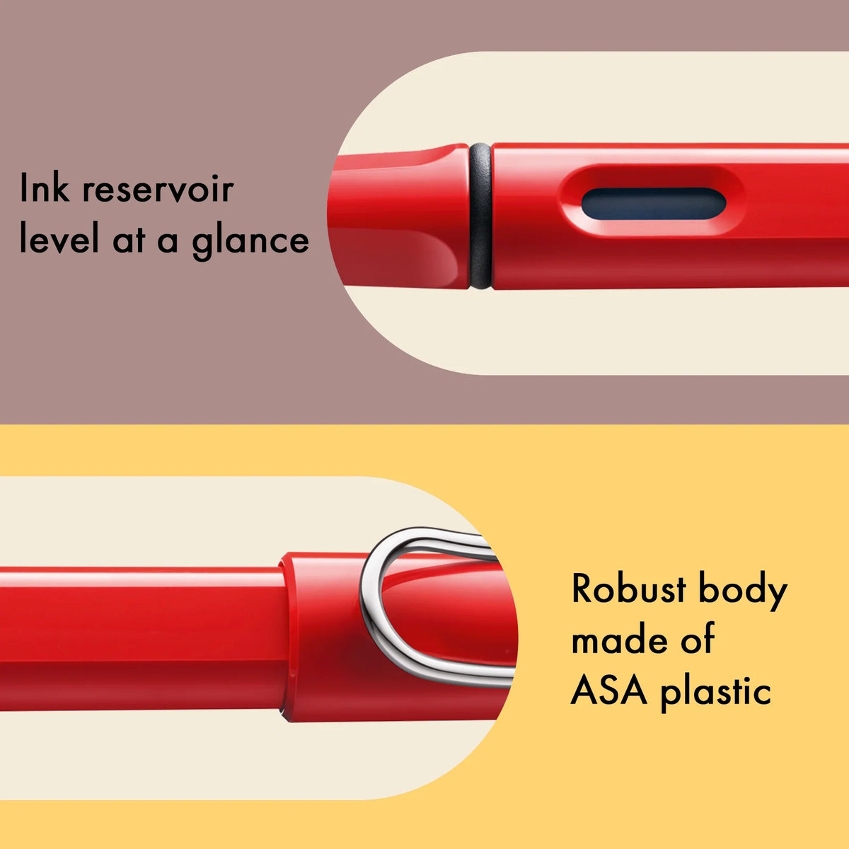 LAMY Safari Fountain Pen Shiny Red, Fine