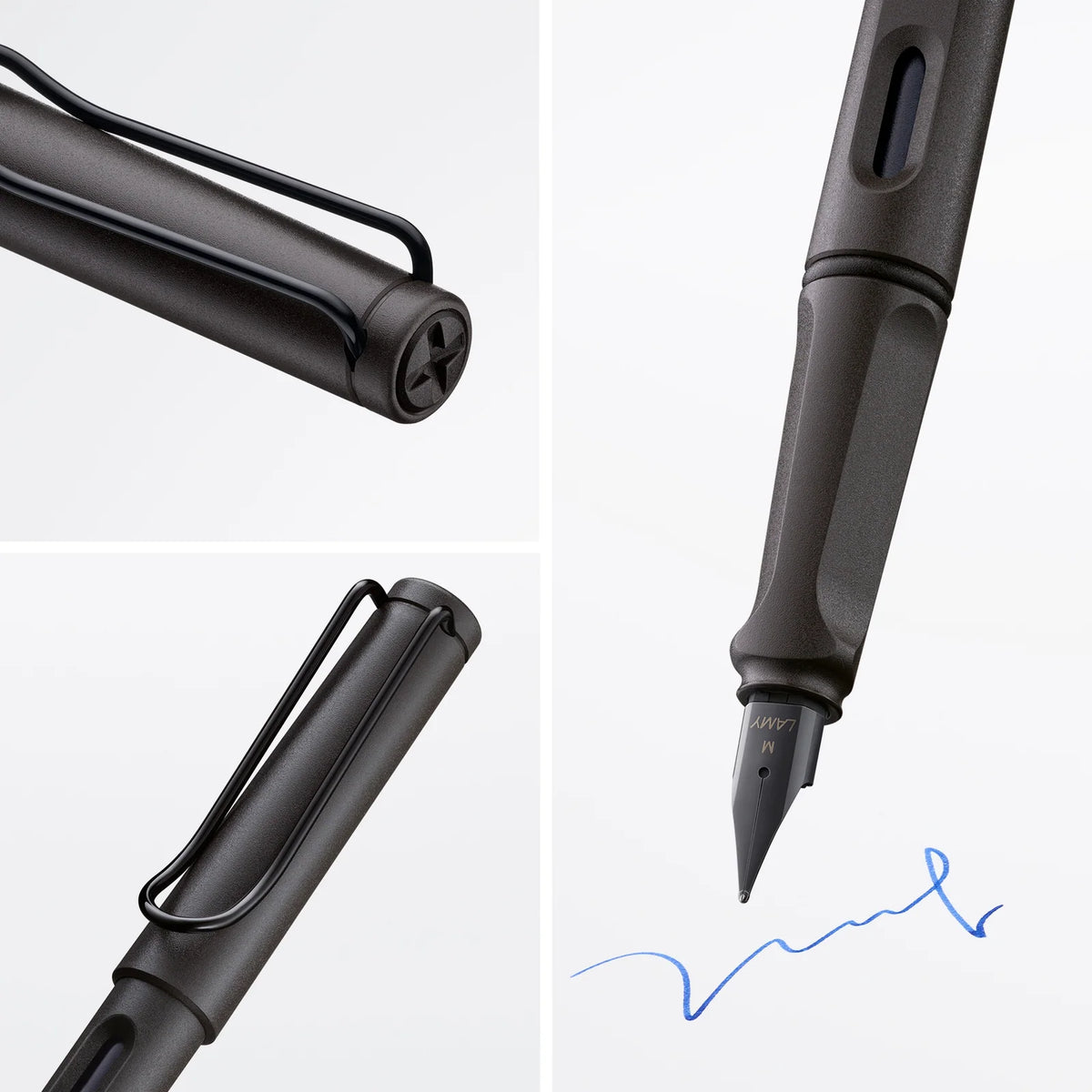 LAMY Safari Fountain Pen Matt Umbra, Medium