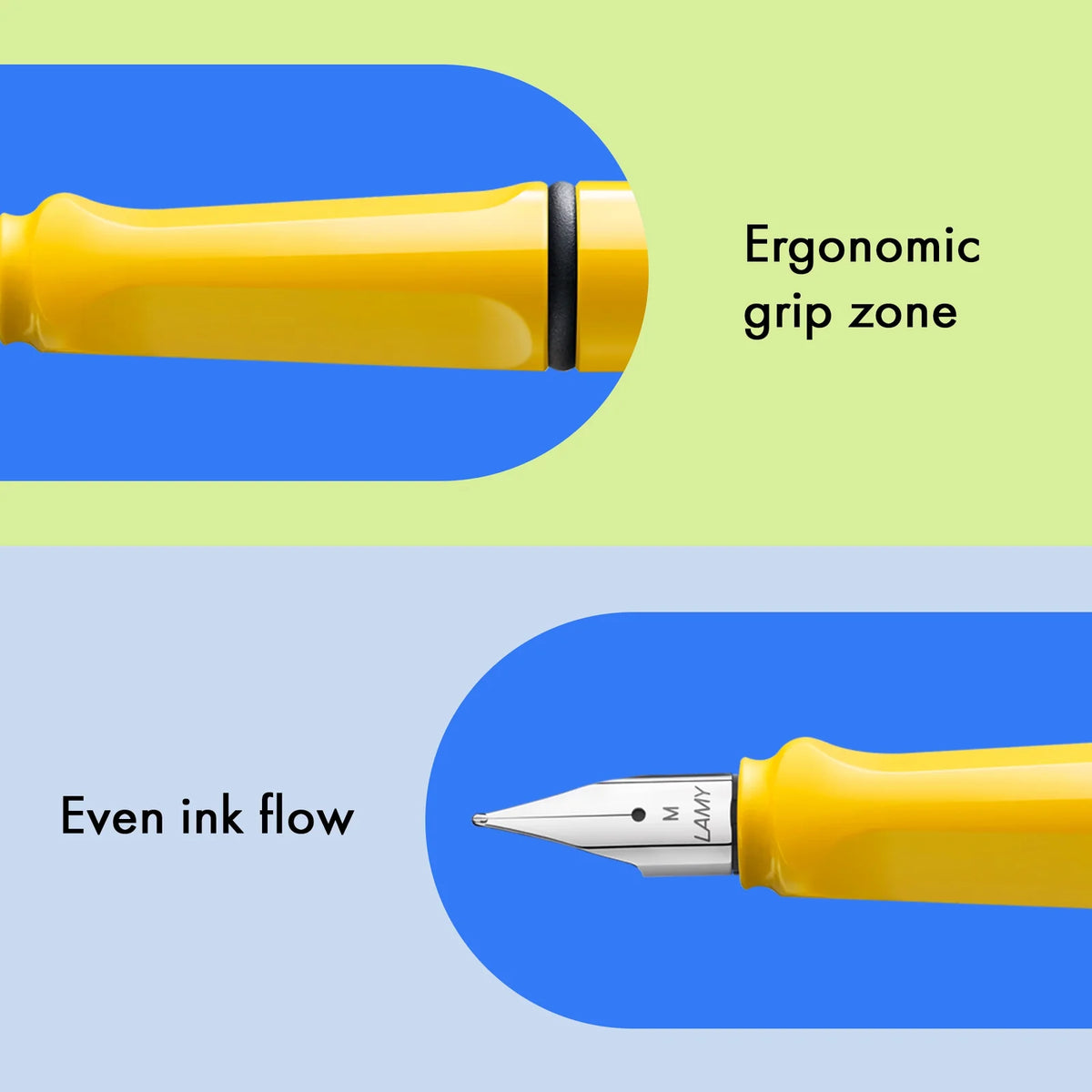 LAMY Safari Fountain Pen Shiny Yellow, Medium