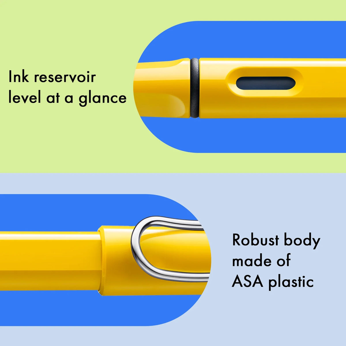 LAMY Safari Fountain Pen Shiny Yellow, Medium
