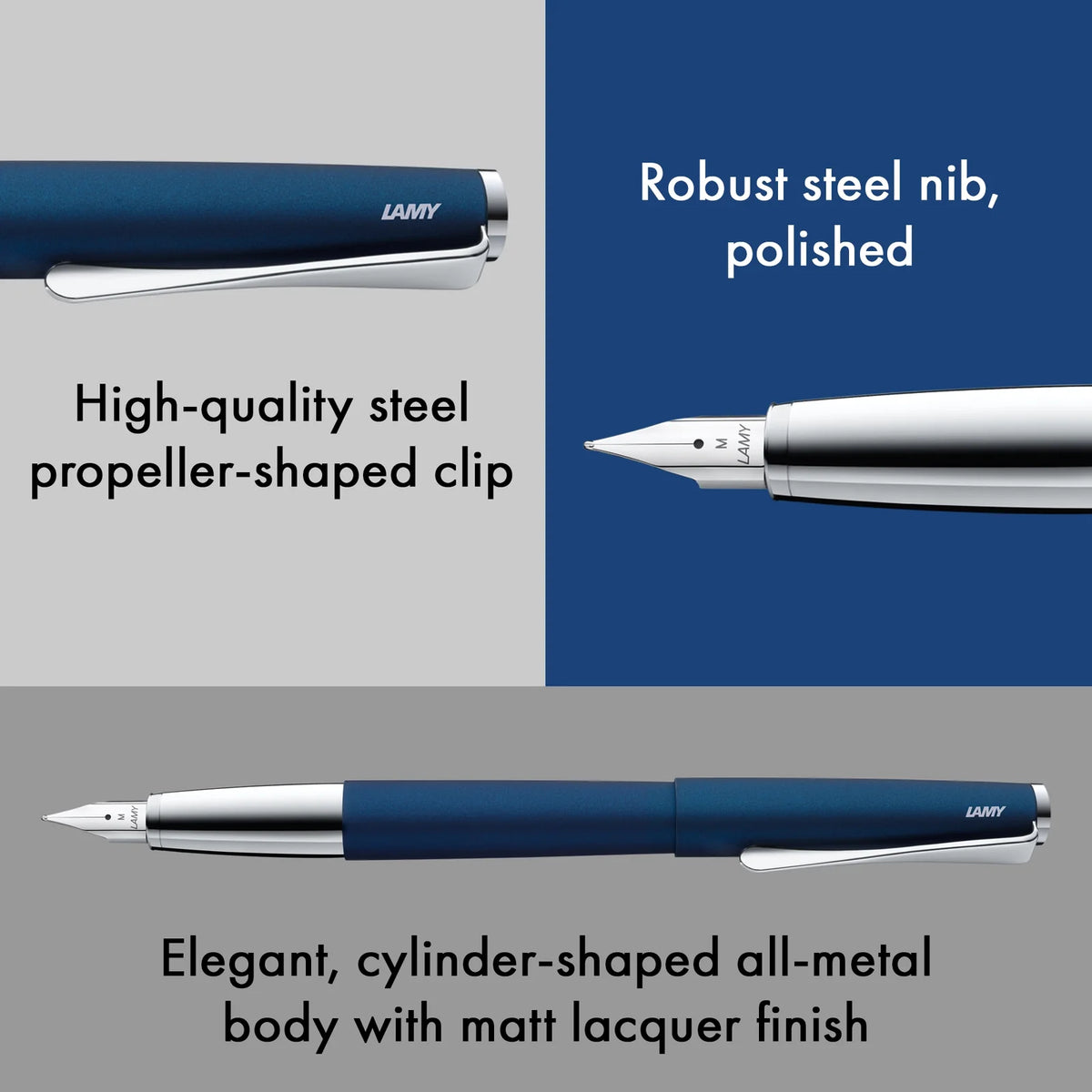 LAMY Studio Fountain Pen Imperial Blue, Fine