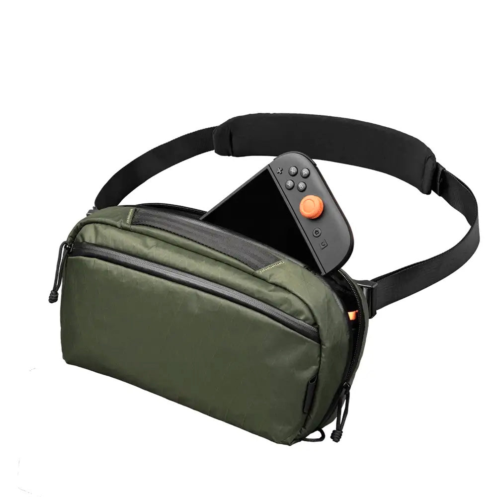 ALPAKA Eclipse Gaming Sling Axoflux 400D Washed Nylon, Green