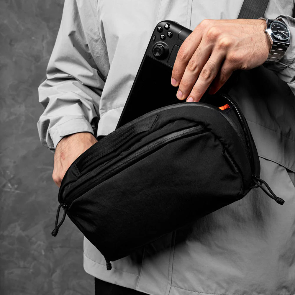 ALPAKA Eclipse Gaming Sling Axoflux 400D Washed Nylon, Black