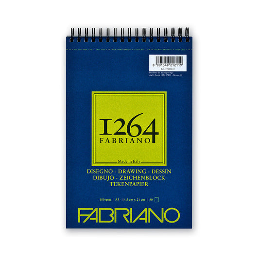 Fabriano 1264 Drawing Spiral 180g A5 (30 ark)
