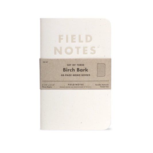 Field Notes Birch Bark Memo, Graph Paper (3-pakk)