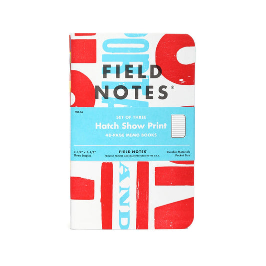 Field Notes Hatch Memo, Ruled paper (3-pakk)
