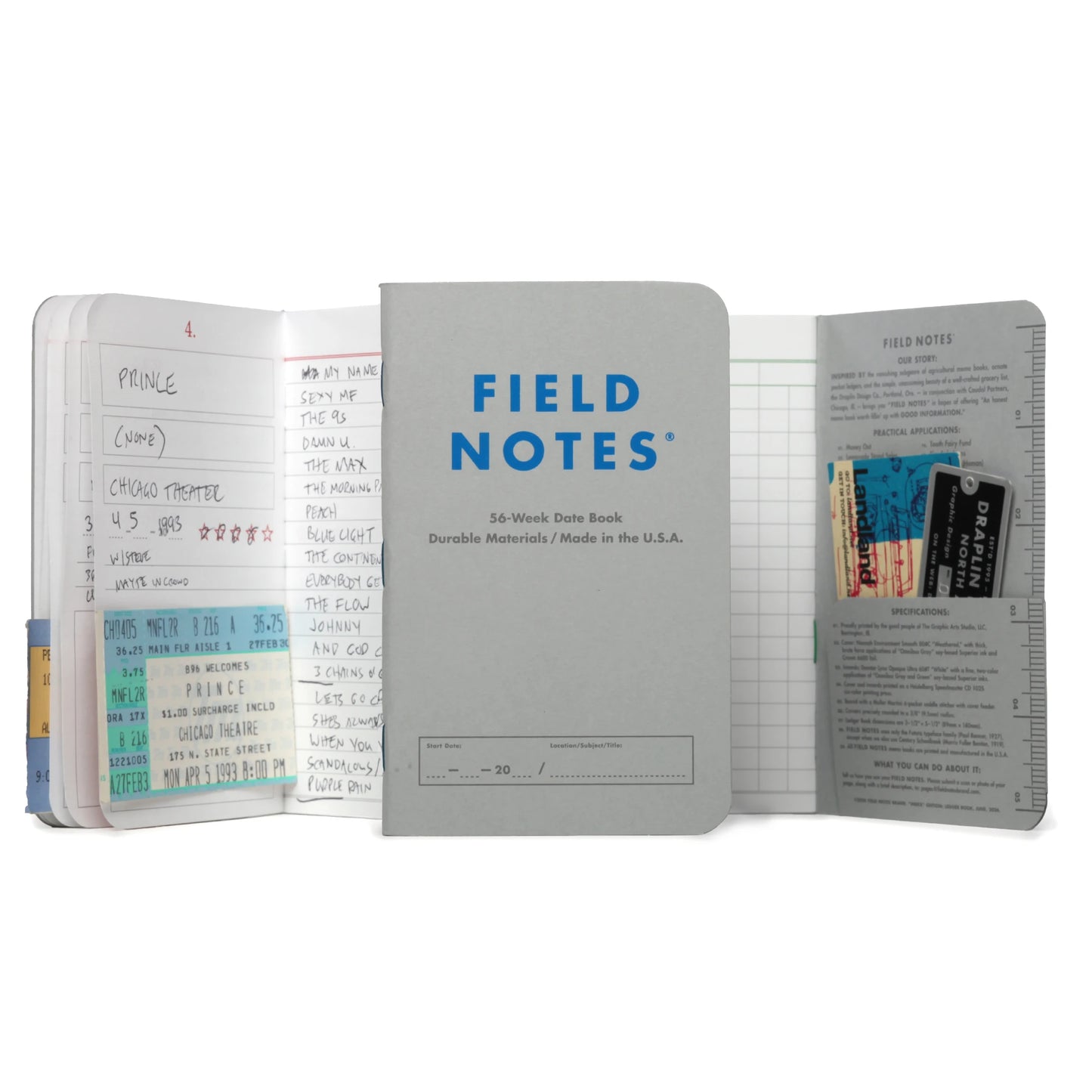 Field Notes Index Ledger & Date Book (2-pakk)