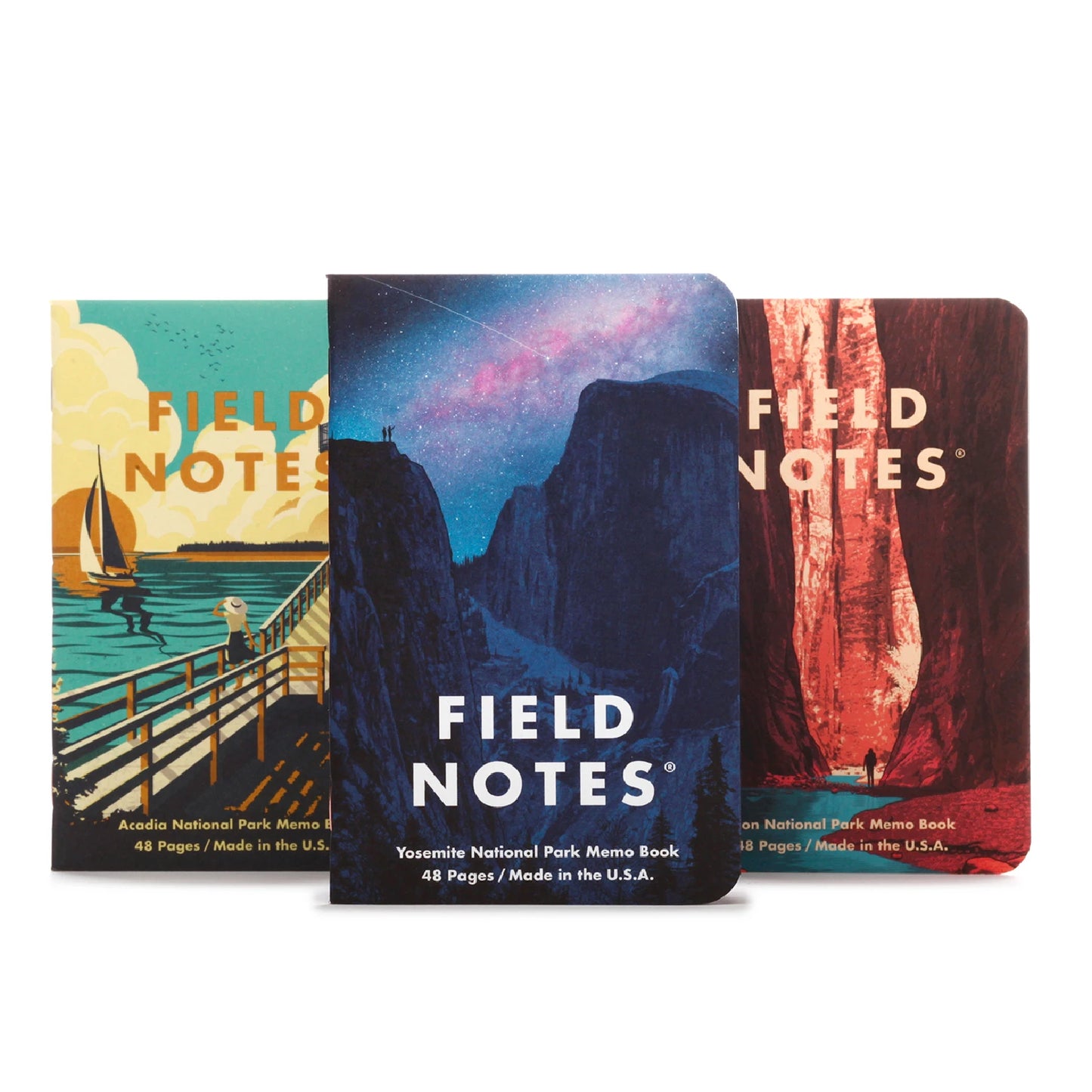 Field Notes National Parks Memo, Series A (3-pakk)