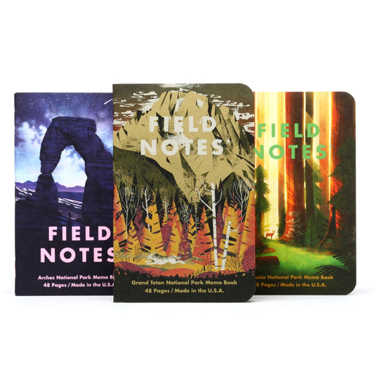 Field Notes National Parks Memo, Series D (3-pakk)