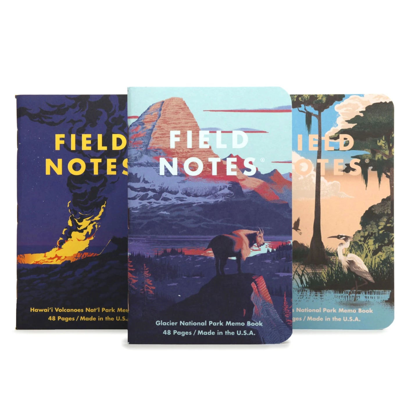 Field Notes National Parks Memo, Series F (3-pakk)