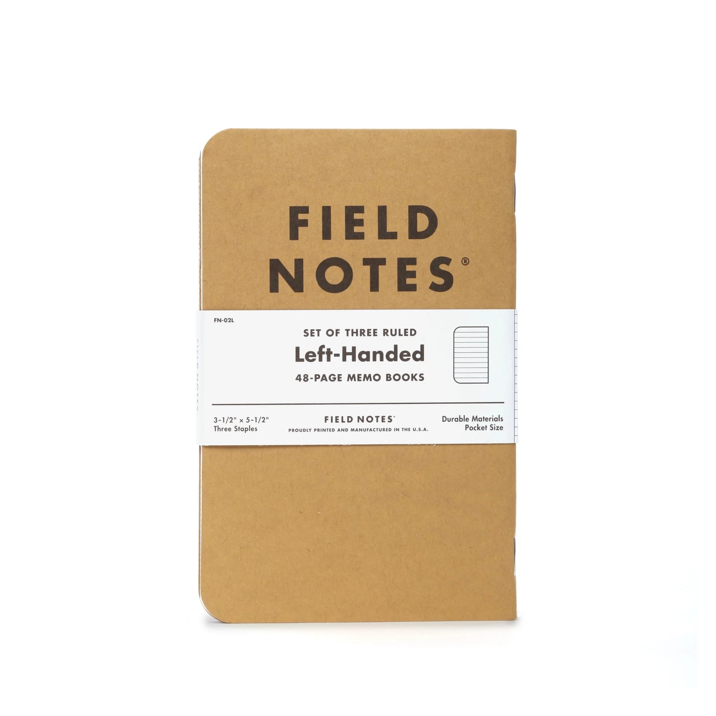 Field Notes Original Kraft, Memo (3-pakk)