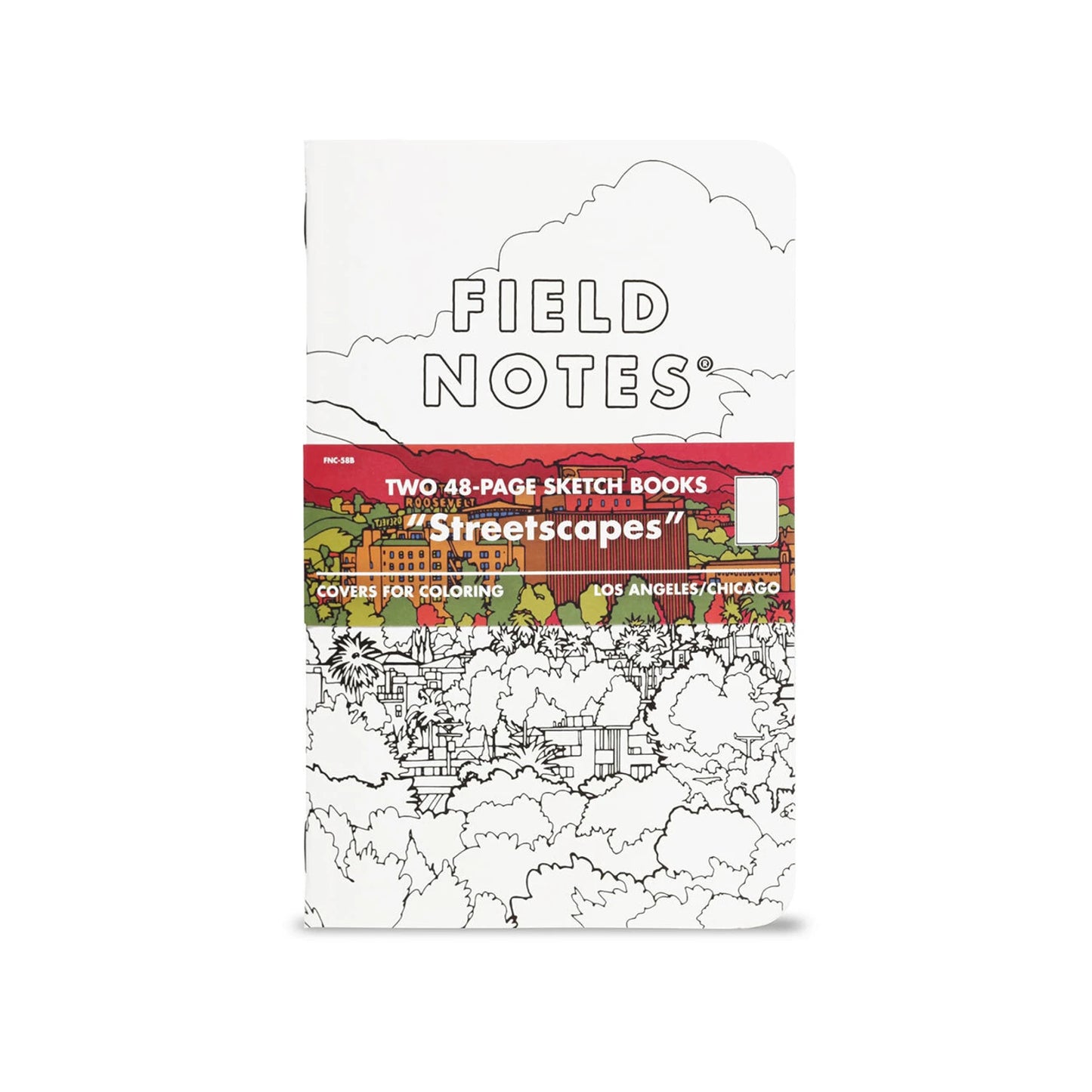 Field Notes Streetscapes Scetch Books, Plain Paper (2-pakk)