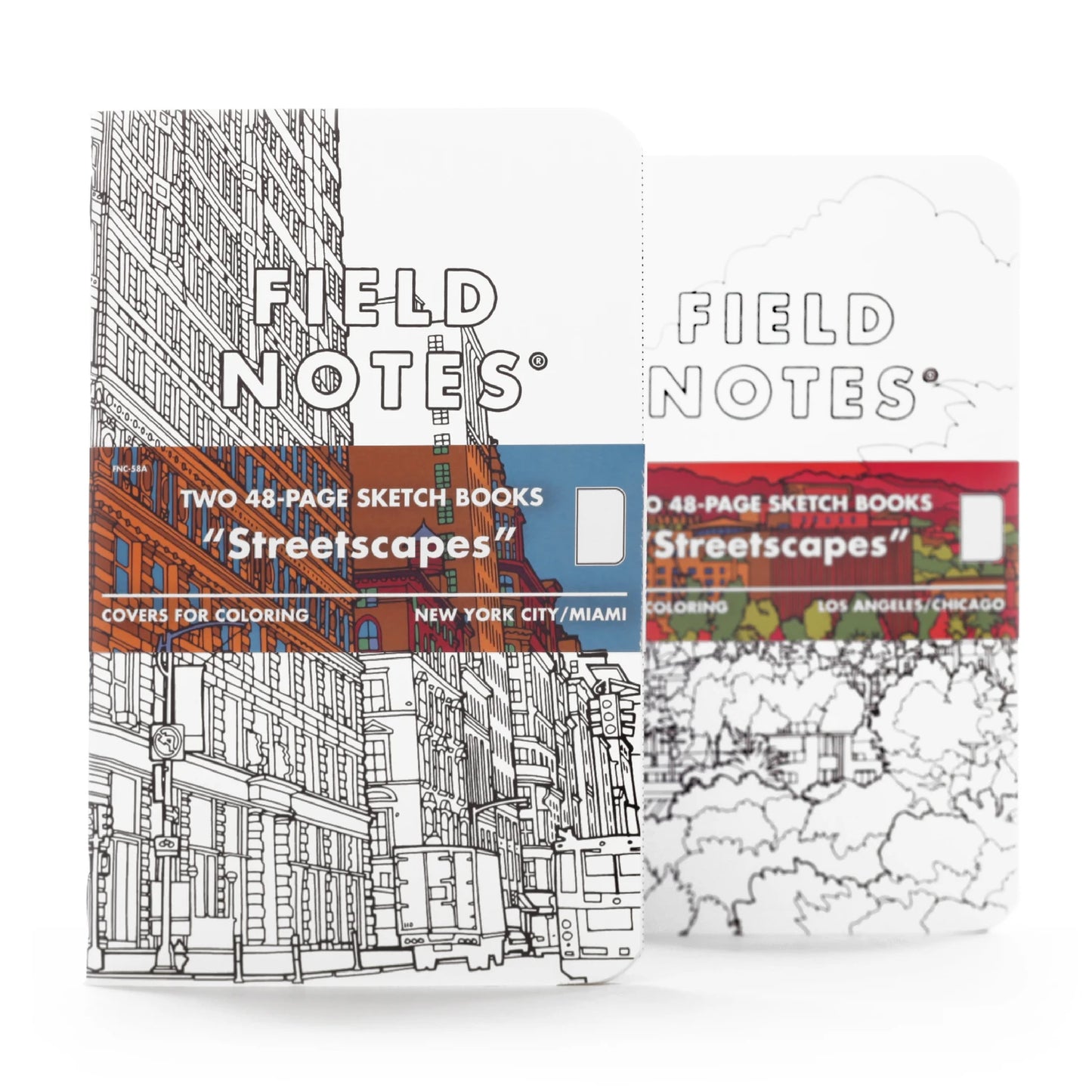 Field Notes Streetscapes Scetch Books, Plain Paper (2-pakk)