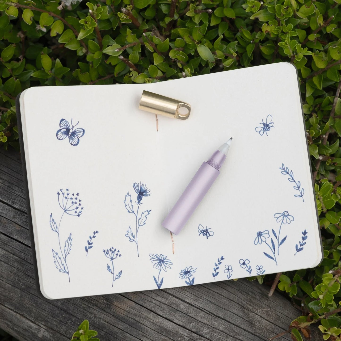 Tom’s Studio The Field Mouse Refillable Travel Pen, Stainless Steel