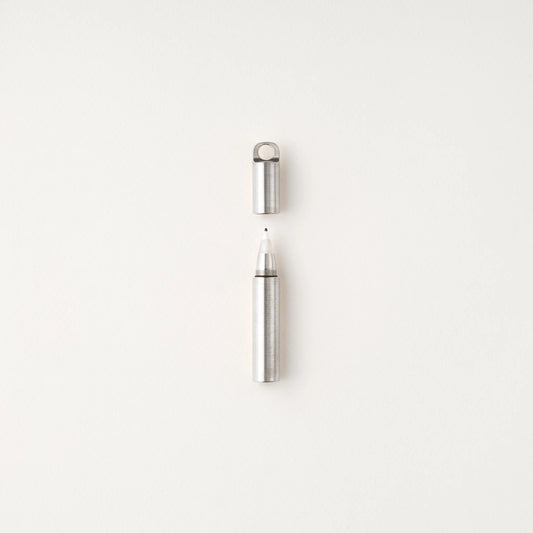 Tom’s Studio The Field Mouse Refillable Travel Pen, Stainless Steel