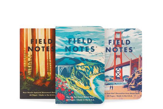 Field Notes Explore America Memo (3-pack), Series A Northern California