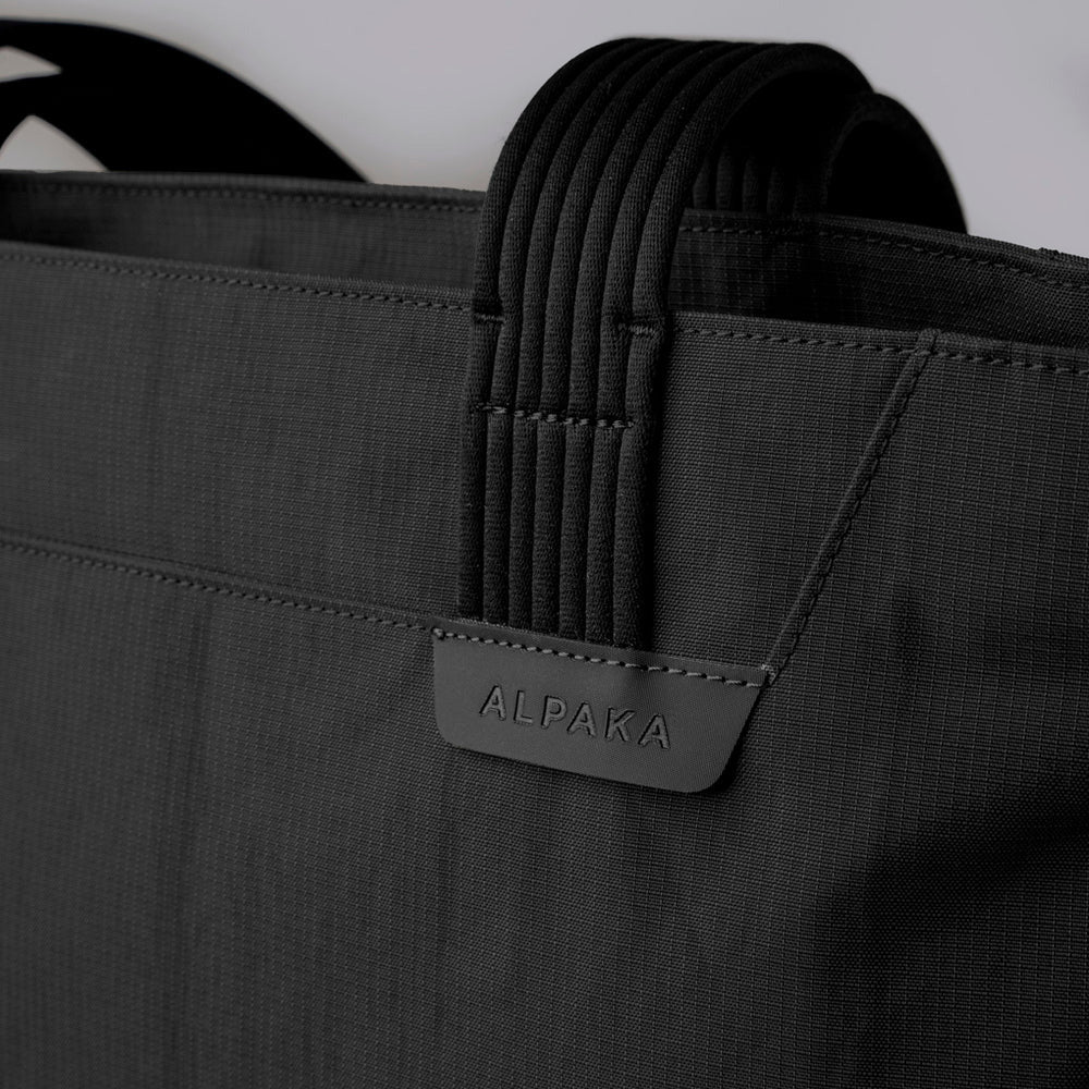 ALPAKA Flight Tote (L) Axoflux 400D Ripstop Nylon, Black