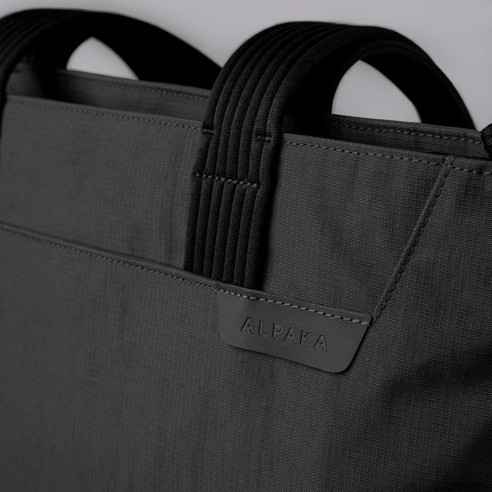 ALPAKA Flight Tote (M) Axoflux 400D Ripstop Nylon, Black