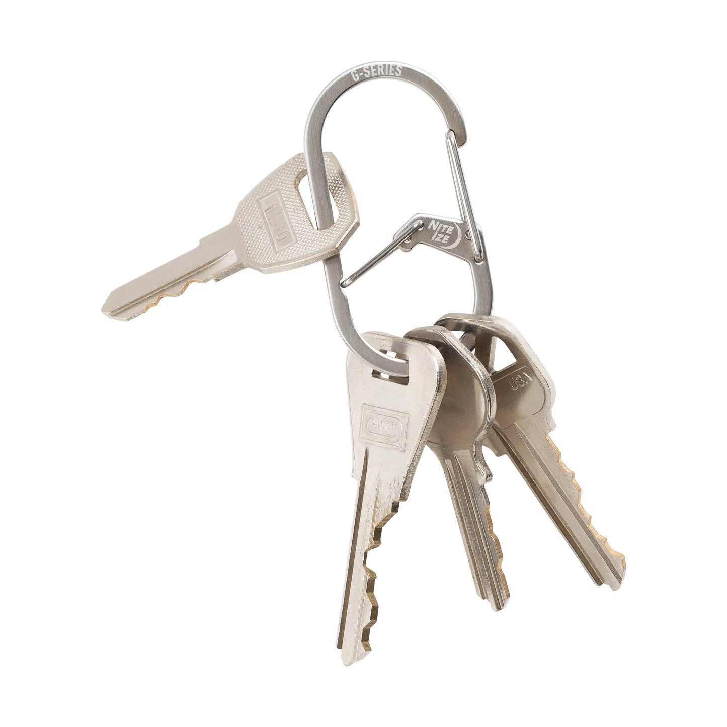 Nite Ize G-Series® Dual Chamber Carabiner #2, Stainless