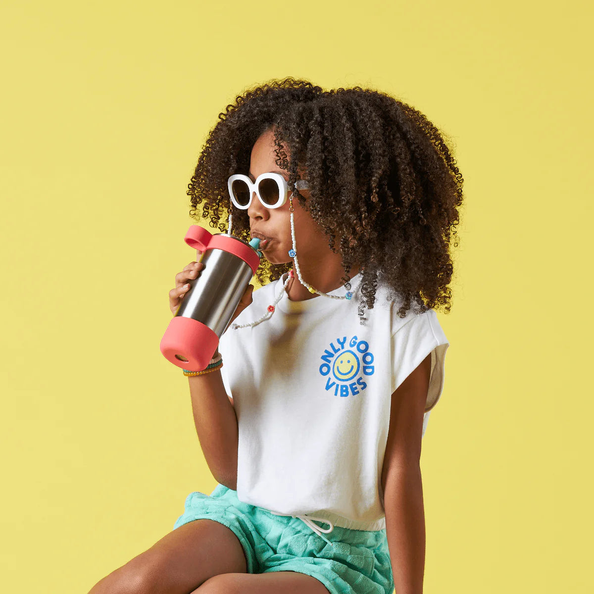 PlanetBox Glacier Water Bottle, Coral Reef