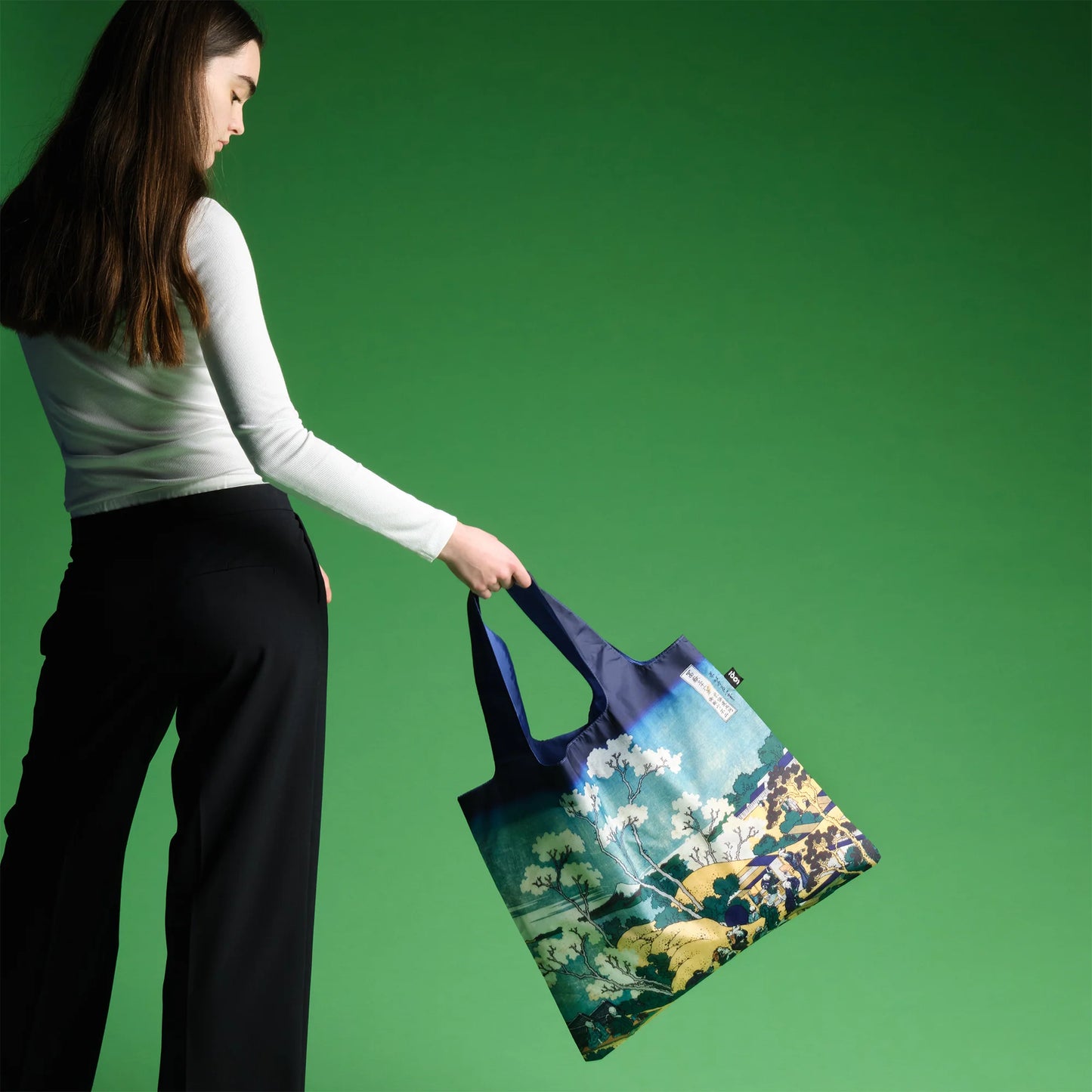 LOQI Katsushika Hokusai Recycled Bag, Fuji from Gotenyama