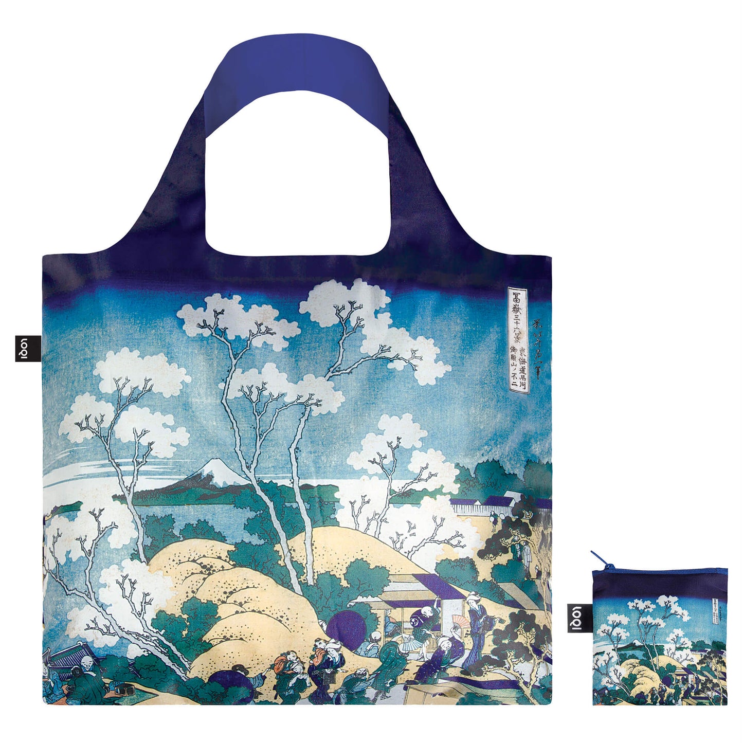 LOQI Katsushika Hokusai Recycled Bag, Fuji from Gotenyama