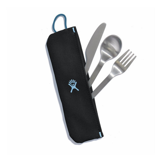 Hydro Flask Flatware set Stainless Pouch,Black