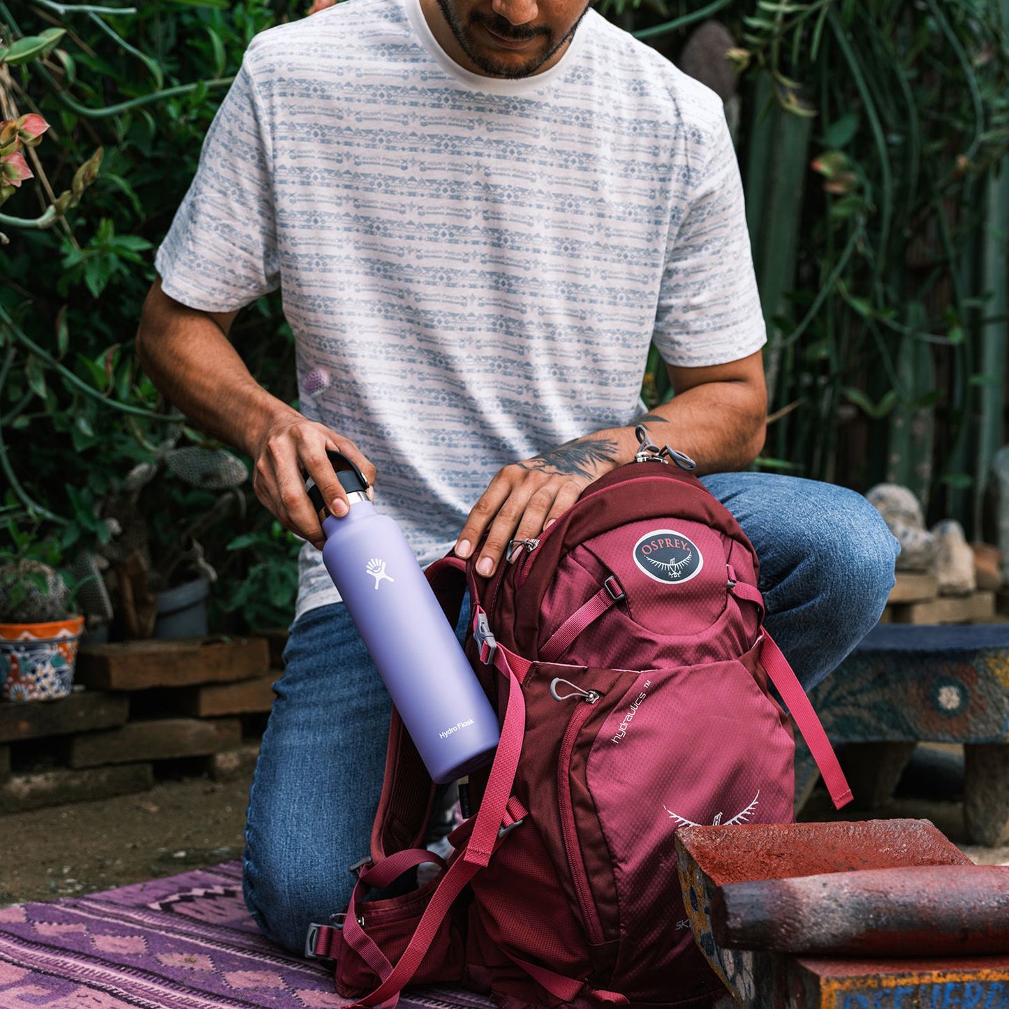 Hydro Flask Standard Mouth Bottle 21oz, Black