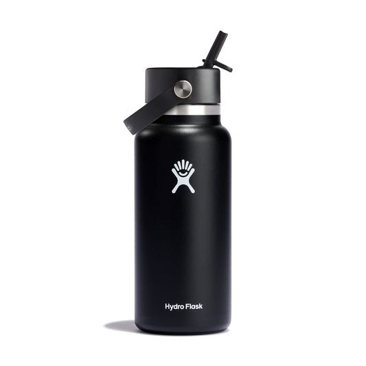 Hydro Flask Wide Mouth with Flex Straw Cap 32oz, Black