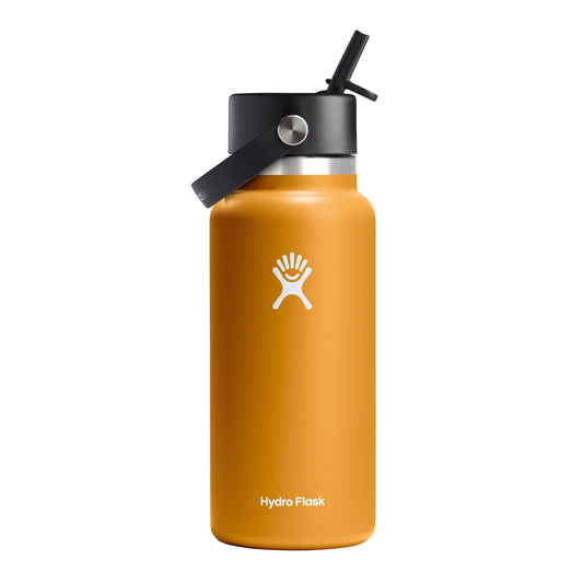 Hydro Flask Wide Mouth with Flex Straw Cap 32oz, Fossil