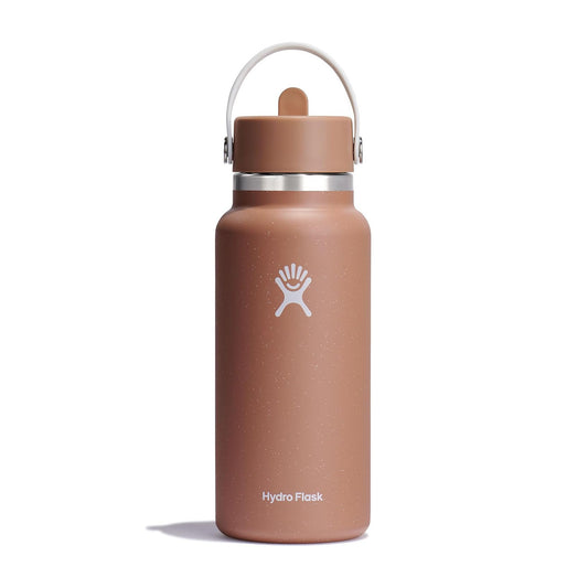 Hydro Flask Wide Mouth with Flex Straw Cap 32oz, Speckle Sandy